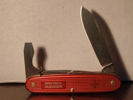 Vintage Victorinox Brütsch Rüegger Montagemesser Rot Alox