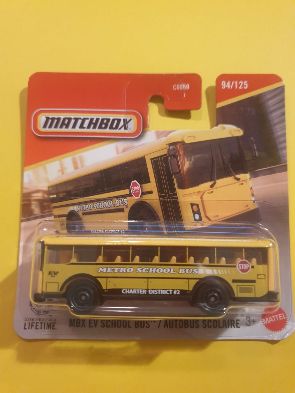 Matchbox Modellini d'auto: Matchbox MBX EV SCHOOL BUS – Nuovo e nell'imballaggio originale da Oftringen venduto da Rotor 2