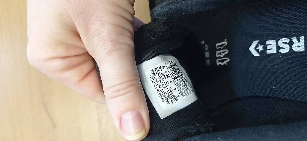 Scarpe da uomo: Converse base noire 36.5 quasi neuve – Usato da Daillens venduto da Virginie1306 1