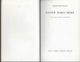 Rainer Maria Rilke - Der Weg eines Dichters 1947