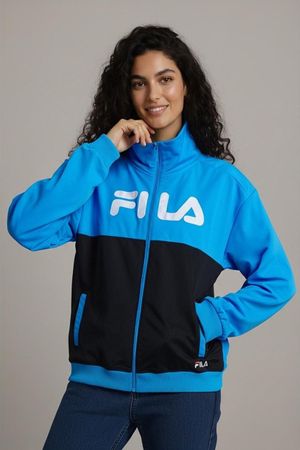 FILA Zweifarbige Trainingsjacke - Größe L/52 - Blau &