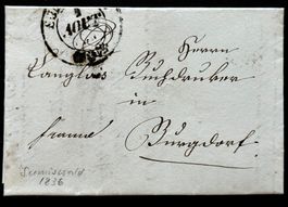 1836 Brief Sumiswald - Burgdorf, Vorphilatelie