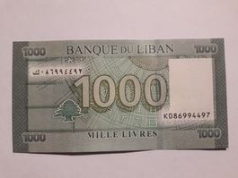 LIBANON - 1000 Livres UNC (K086994497)