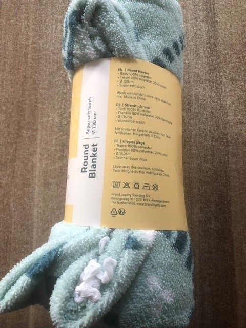 Coop Teli da bagno: COOP LETS CHILL DRAP DE PLAGE ROND 130 CM NEUF – Nuovo e nell'imballaggio originale da Bernex venduto da eunicefitz 1
