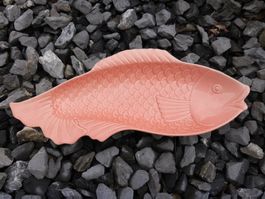 RICE FISCH SUSHI SERVIER-DEKOPLATTE GROSS KORALL 53CM - NEU
