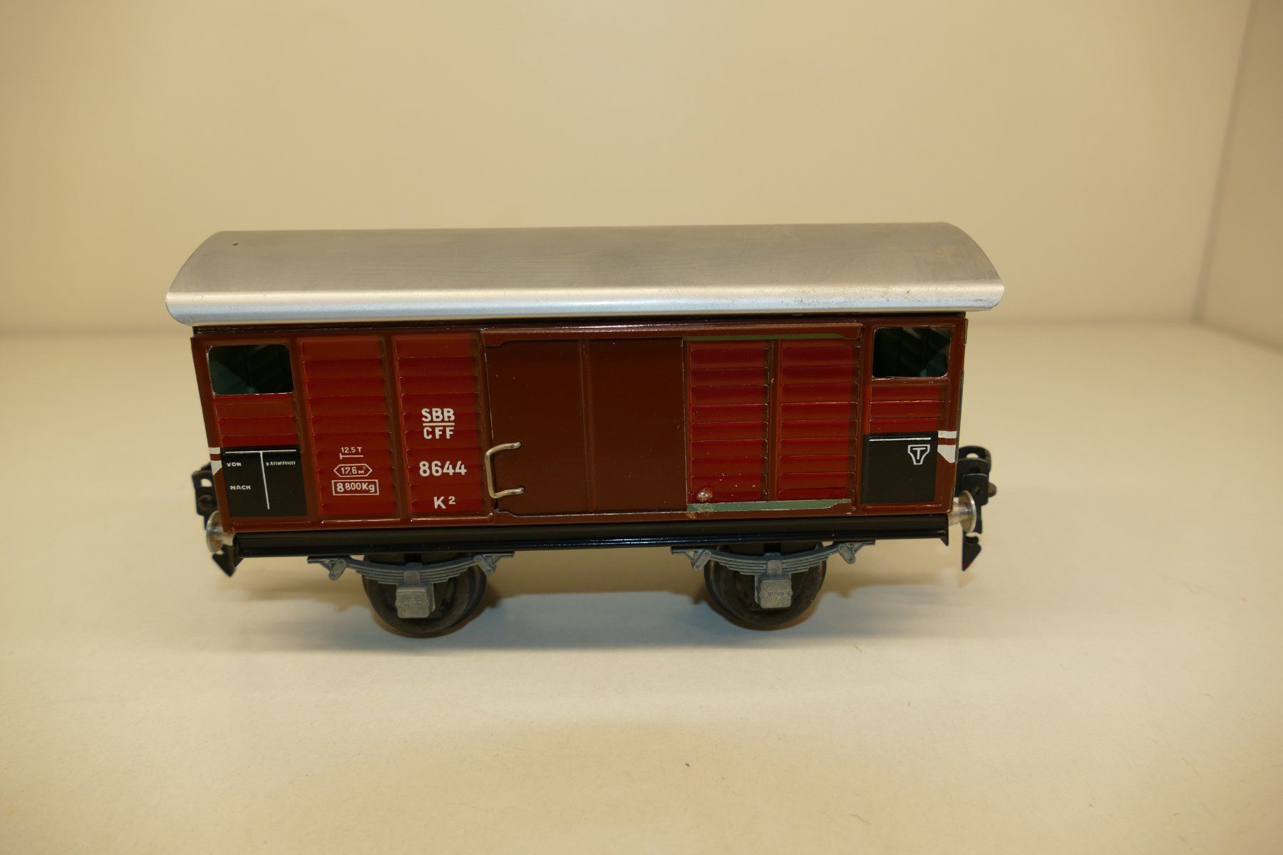 Buco Modellini di ferrovie: Buco 0: SBB Güterwagen K2 braun – Usato da Niederhasli venduto da rail-duerst