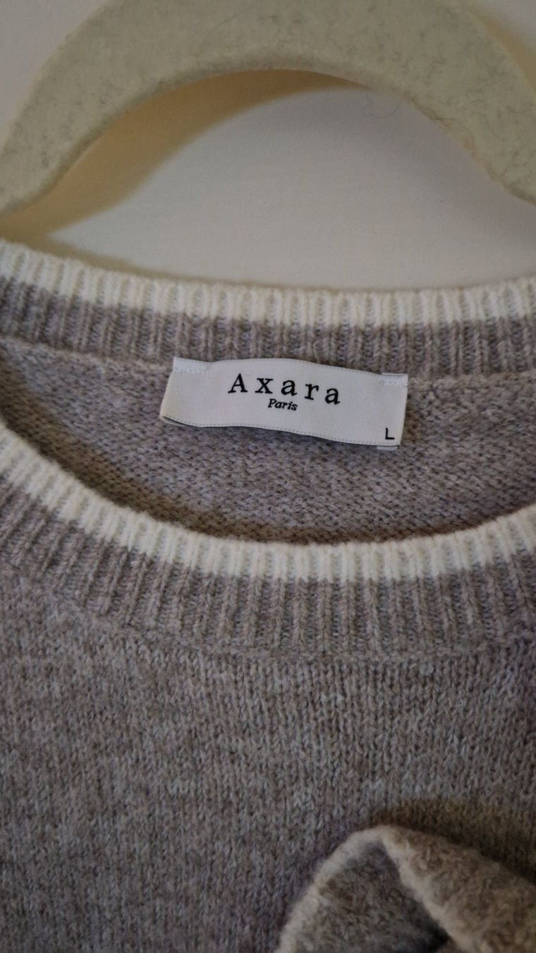 Pullover & Sweatshirts: Pullover Axara Paris beige mit Blumen Grösse L NEU – Neu (gemäss Beschreibung) aus Rütihof von SonneMondSterne1985 1