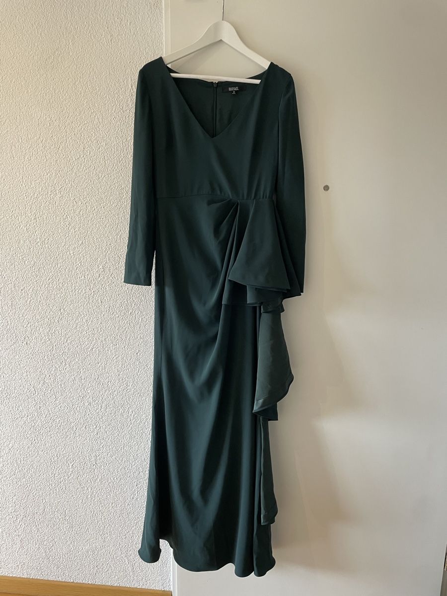 Vestiti: Badgley Mischka Abendkleid Dunkelgrün – Usato da Zürich venduto da Jtlb 1