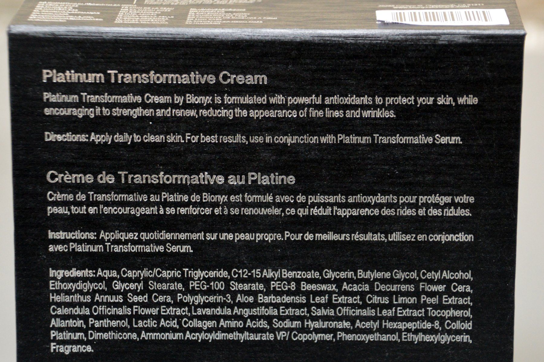 Cura del viso: Bionyx Platinum Transformative  Creme 30g – Nuovo e nell'imballaggio originale da Collonges venduto da Auganien 3