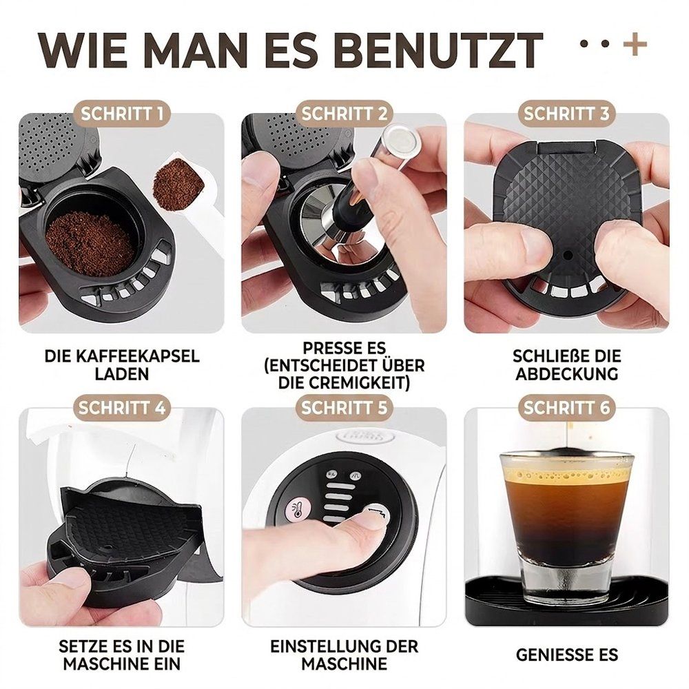 Macchine per caffè & Macchine per espresso: Dolce Gusto Kapsel Nachfüllbar Edelstahl Filter – Nuovo e nell'imballaggio originale da Chiasso venduto da online.shop 3