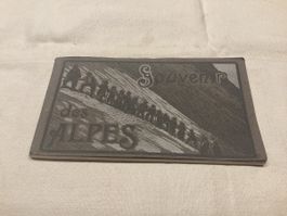 Montreur d’ours souvenir des Alpes carnet 12 cartes complet