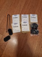 8 Coole schwarze Dog Tag Halskette, neu & ungetragen!