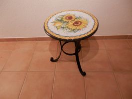 Lavasteintischli, Beistelltisch Durchm. 42cm Höhe 50cm
