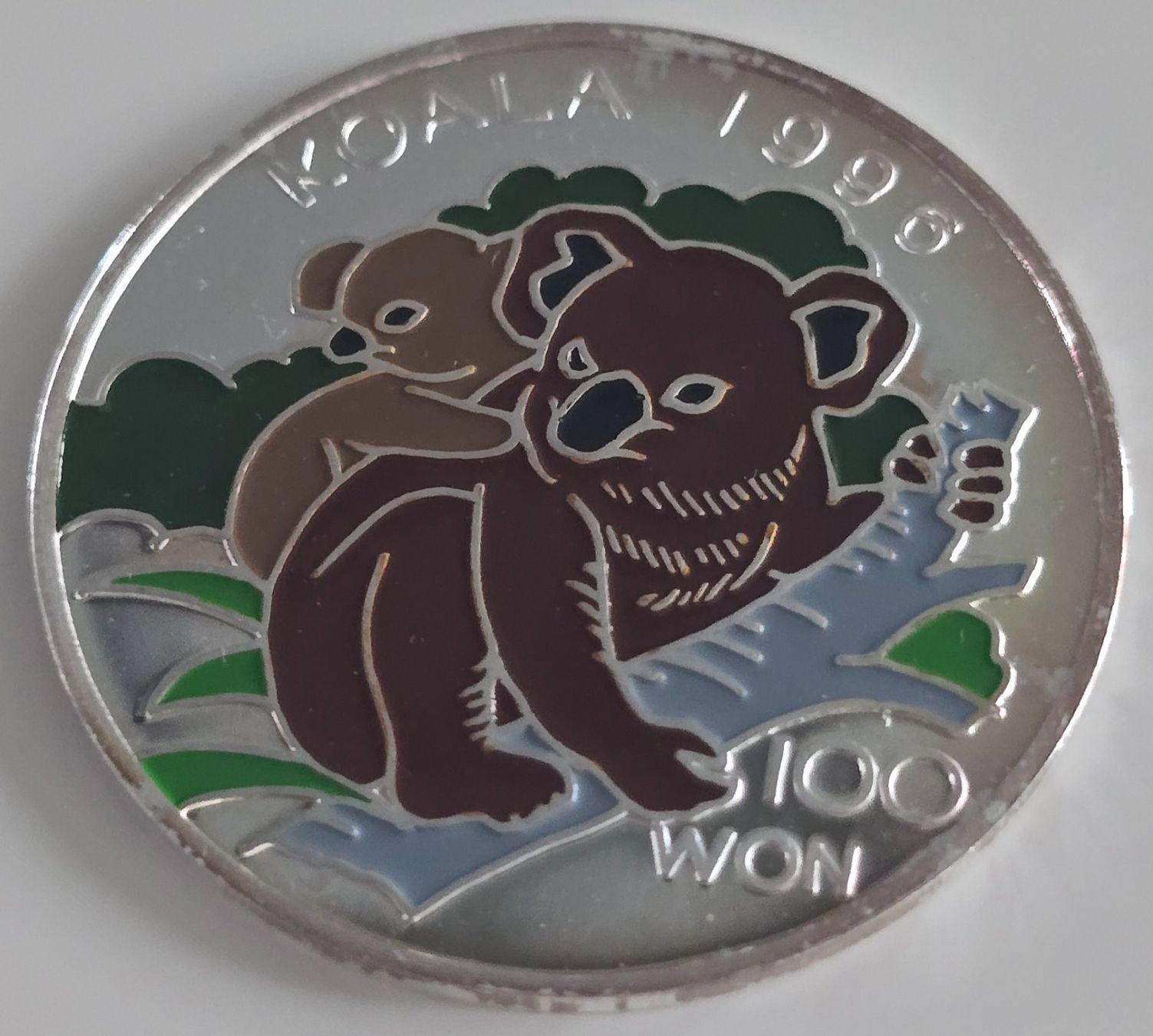 Tutti le monete: Südkorea 100 Won Koala 1996 Silber – Usato da Duebendorf venduto da Dguguseli