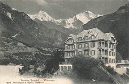 Wilderswil BE Pension Berghof mit Jungfrau