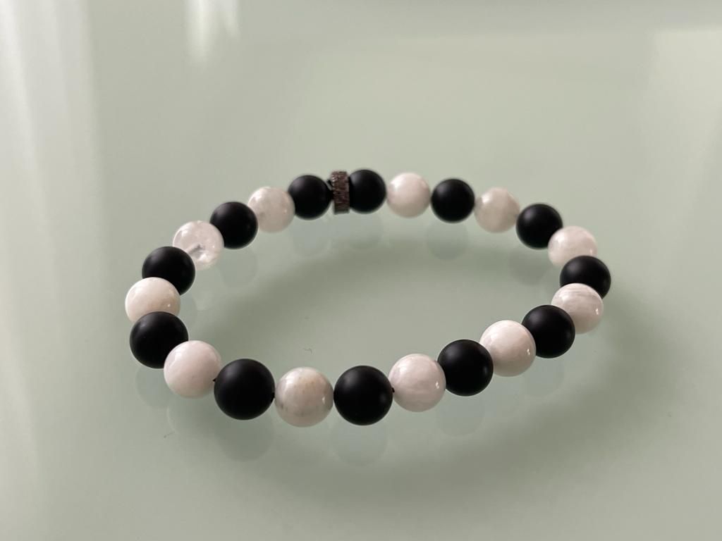 Bracciali & Braccialetti: Mondstein Armband mit Onyx – Nuovo (secondo la descrizione) da Wittenbach venduto da Heissenberg81