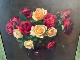 💐65 x76 hoch/ Robert Zartmann Öl Gemälde Rosen für immer