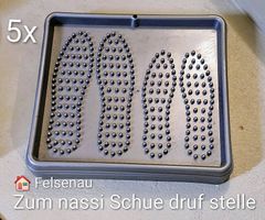 Schuhabtropfschale 5x