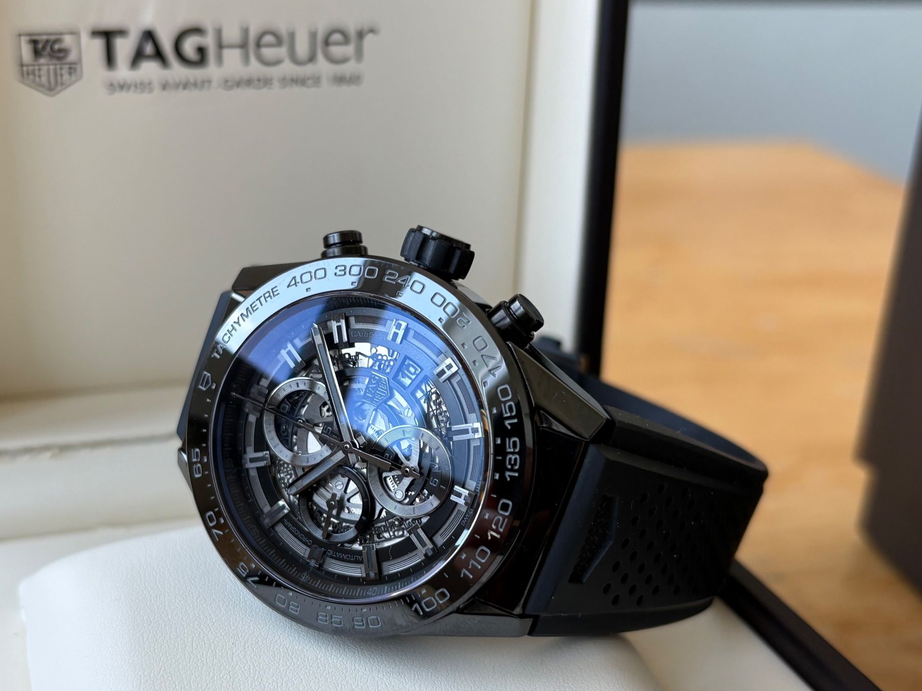 Tag Heuer Orologi: Tag Heuer Carrera Heuer 01 Ceramic Fullset – Usato da Birsfelden venduto da Mynos 1