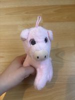 Plüschtier Schwein rosa mit Schlaufe guter Zustand