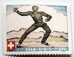 Soldatenmarke 2.WK, Feld Unterof Schule 7.Div, Wi Sch 10