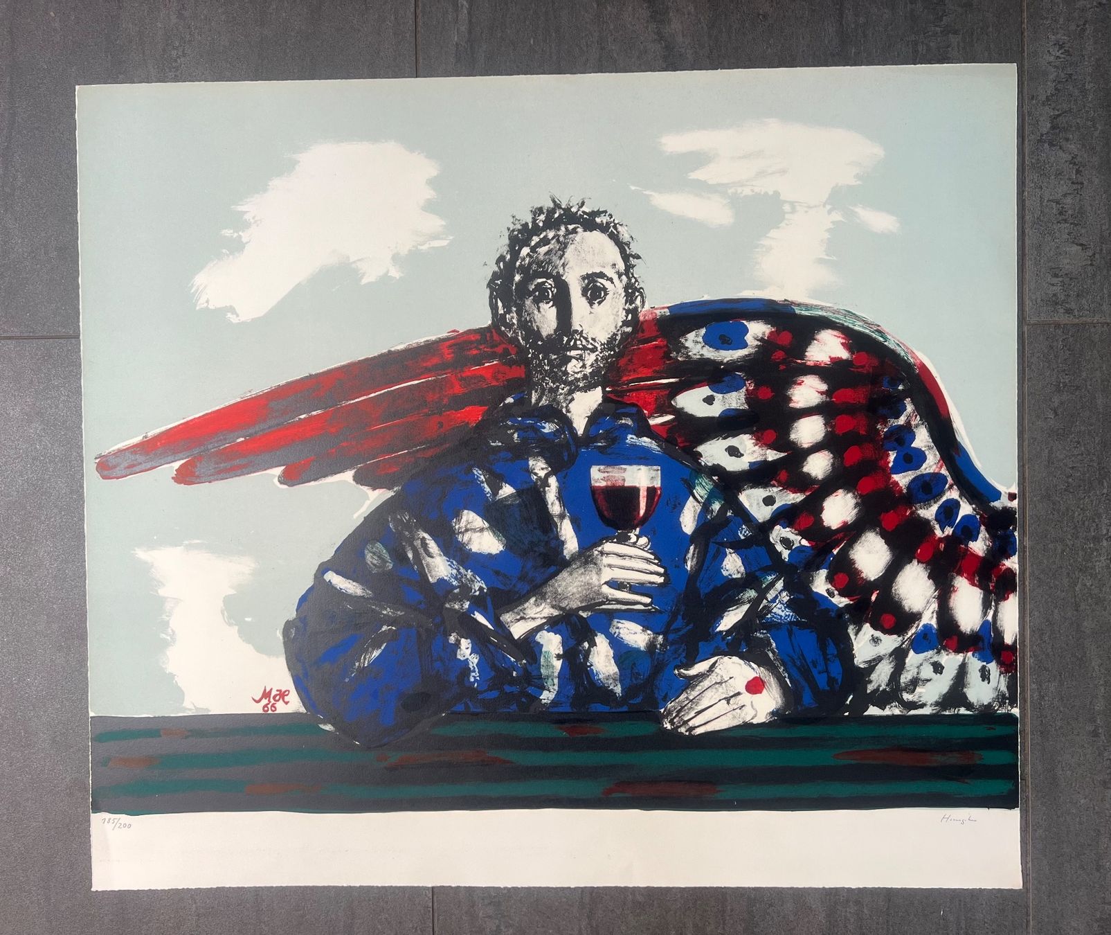Grafica & Litografie: Max Hunziker, handsigniert, nummeriert – Usato da Rain venduto da Pic-Ass