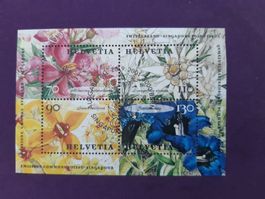 Sonderblock Schweiz - Singapur ET-Stempel 20.09.2001