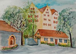 Schloss Wildegg, grosses Aquarell, 2004