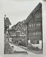 WALTER DICK LITHOGRAPHIE SIGNIERT