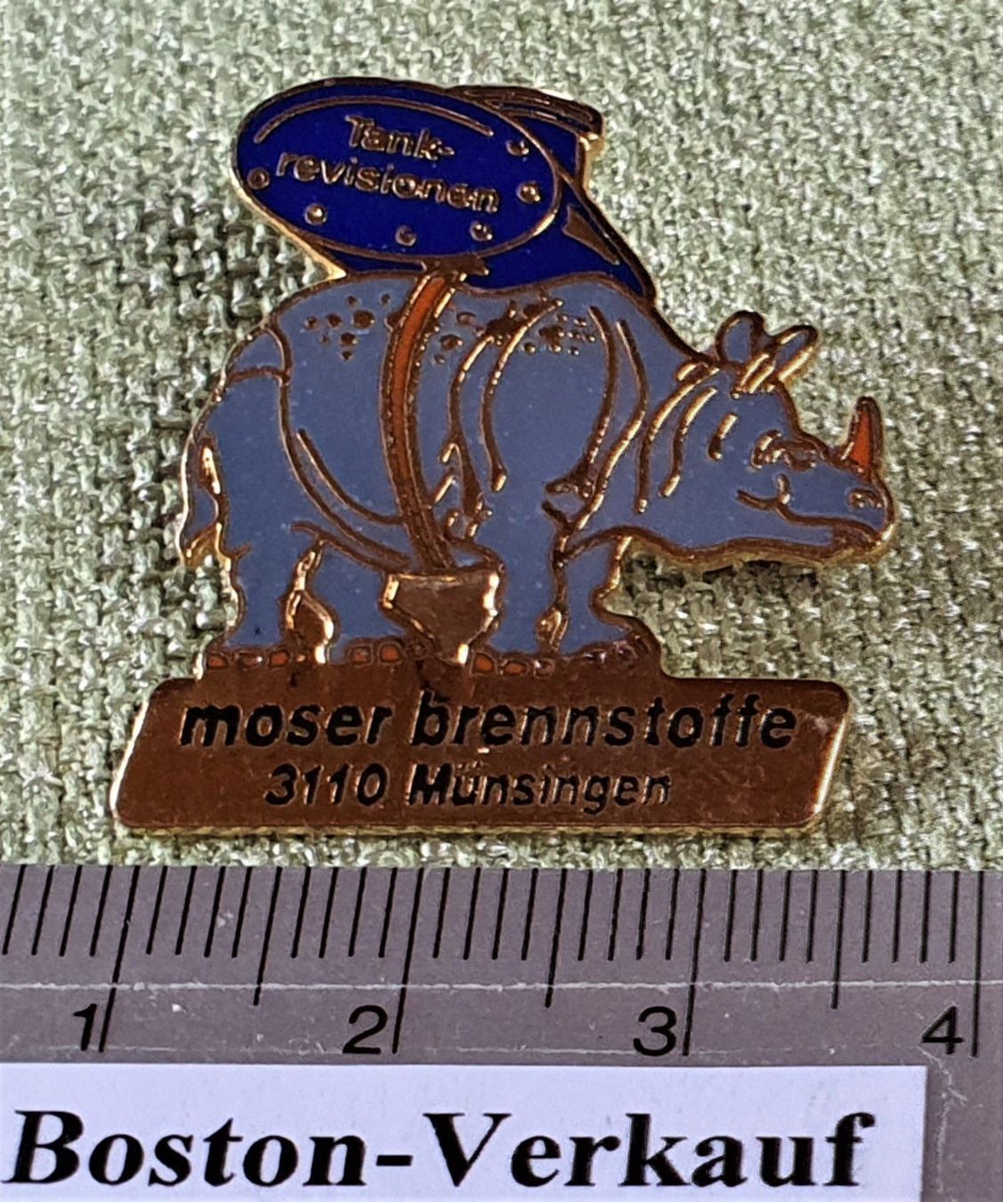 Plaketten & Abzeichen: E535  Pin Moser Tankrevisionen Münsingen – Gebraucht aus Reinach BL von Boston-Verkauf 1