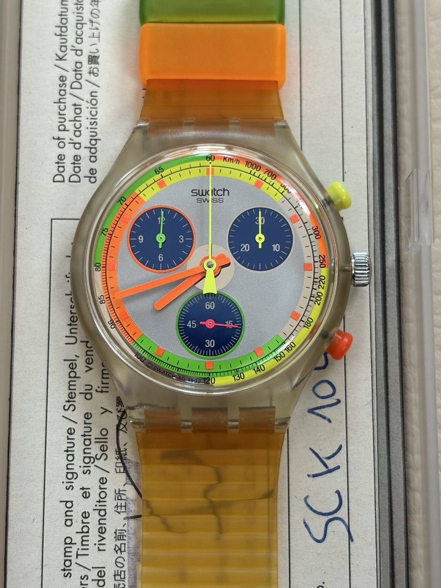 Swatch Orologi: Montre Swatch SCK104 Chrono – Nuovo (secondo la descrizione) da Posieux venduto da Angeles82 3