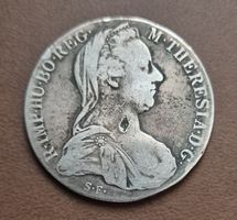 Maria Theresia Taler, NP, Silbermünze, 28g, 2 x Prägefehler?