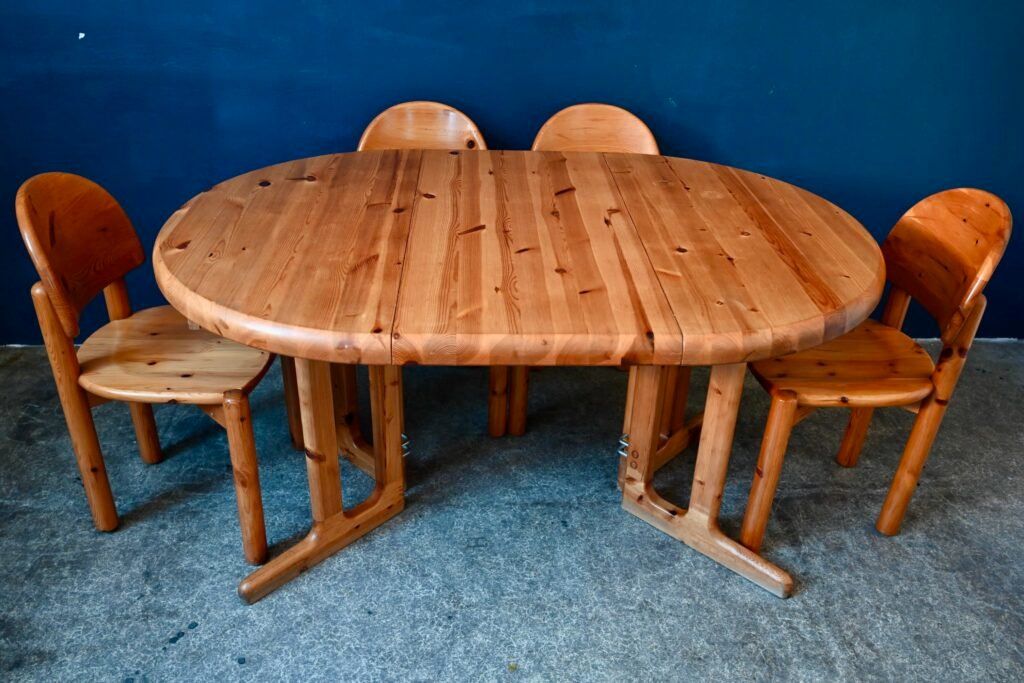 Tavoli: Ensemble en à repas en pin massif Table extensible 5 chaises – Usato da COLMAR venduto da Sophiebellelurette 4