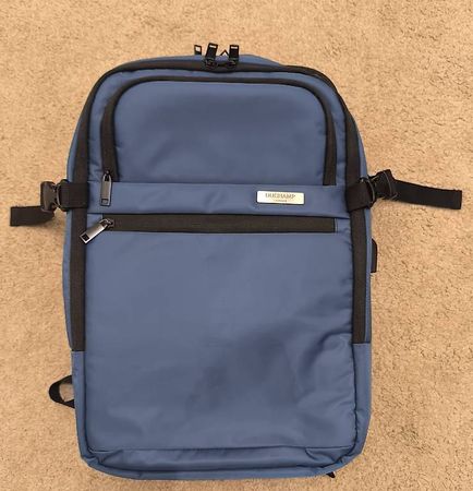 Duchamp London Expandable TravelBackpack SuitcaseMarineblau