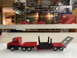 Minitruck Tieflader rot, SIKU 3318, Sammlerstück, Top!