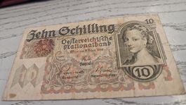 10 Schilling Noten Oesterreichische Nationalbank 1946