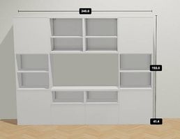 IKEA BESTÅ Wohnwand / Stauraumlösung240(60/120/60) cm breit