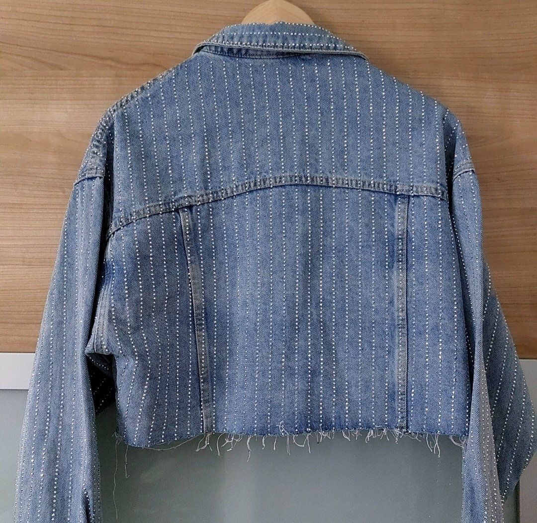 Giacche: Jeansjacke mit Glitzersteinchen, Neu! – Nuovo (secondo la descrizione) da Aarau Rohr venduto da meeruisland 1
