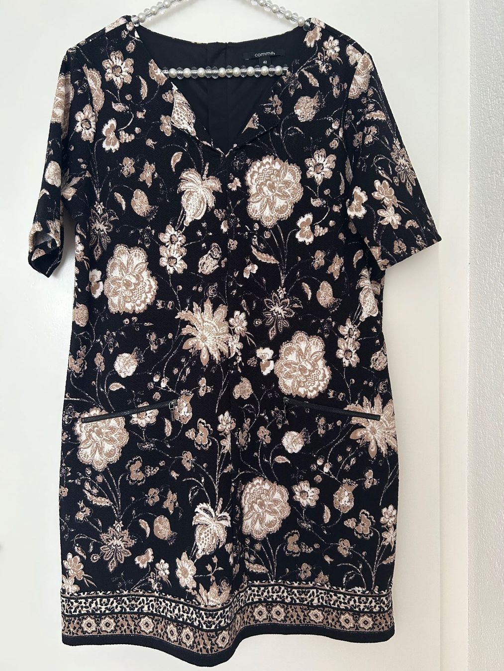 Comma Vestiti: Comma Kleid/Tunika, Grösse 40/42, Blumenmuster! Stretch – Usato da Horn venduto da Resvi