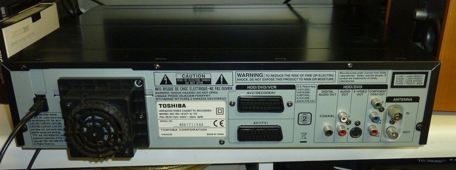 Toshiba Aufnahmegeräte: Toshiba VHS-DVD-HDD Recorder – Gebraucht aus Wenslingen von  4