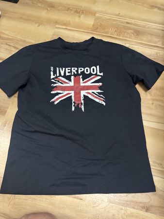 T-Shirt Liverpool Union Jack schwarz Grösse L