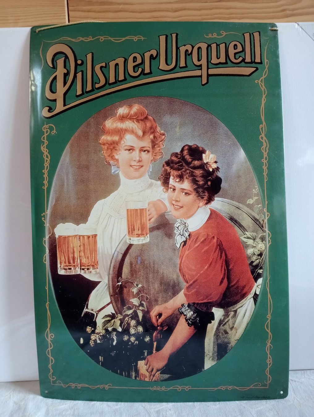 Schilder: Pilsner Urquell Blechbild Vintage 39 mal 59 cm – Gebraucht aus Oberdorf BL von Barocki888