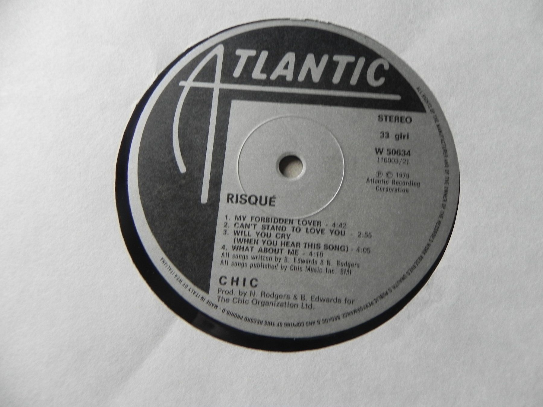 Dischi in vinile: LP USA Funk Soul Disco Group Chic 1979 Risqué – Usato da Siebnen venduto da krimsie 6