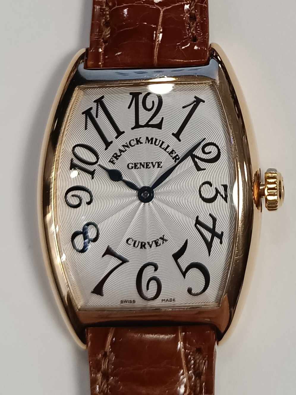 Franck Muller Orologi: FRANCK MULLER "CURVEX"  IN 750 ROSÉGOLD, FULLSET – Usato da Luzern venduto da EdiGem
