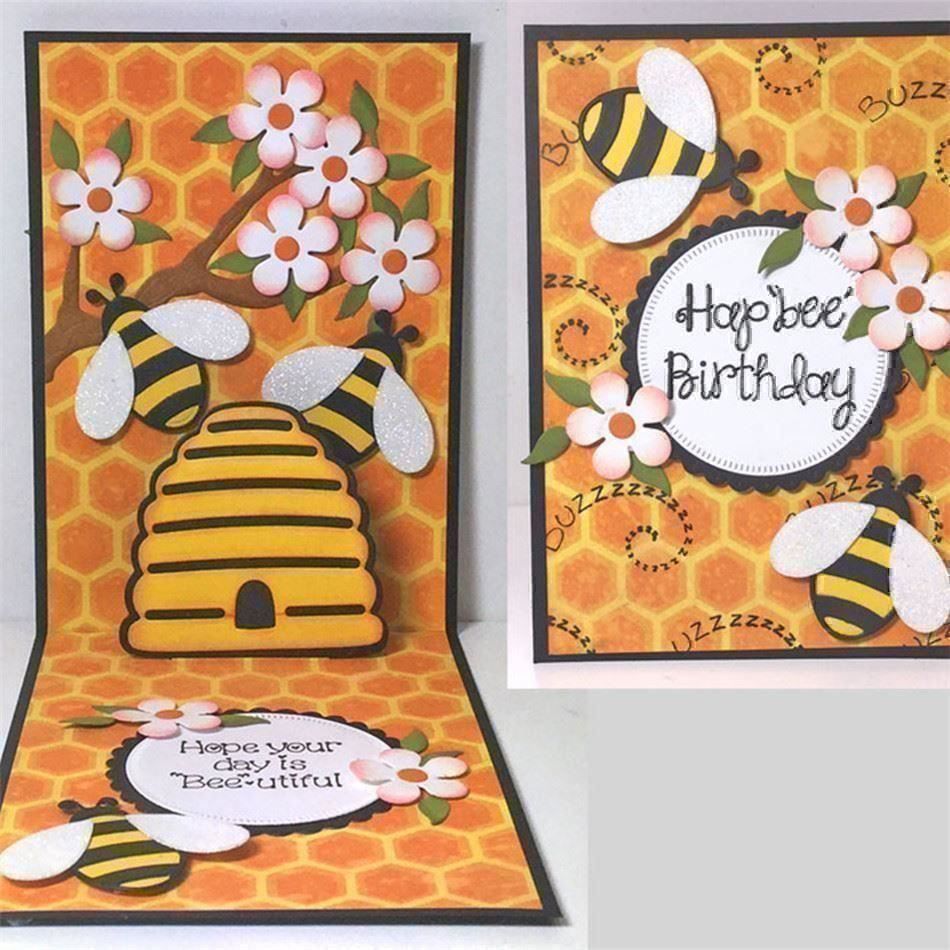 Schablonen: BIENENHAUS STANZSCHABLONE – Neu und originalverpackt aus Affoltern am Albis von scrapbooking 3
