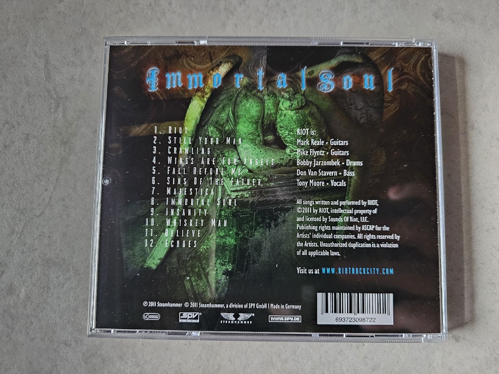 CD: Riot  -  Immortal Soul – Usato da Schneisingen venduto da backstore24 1