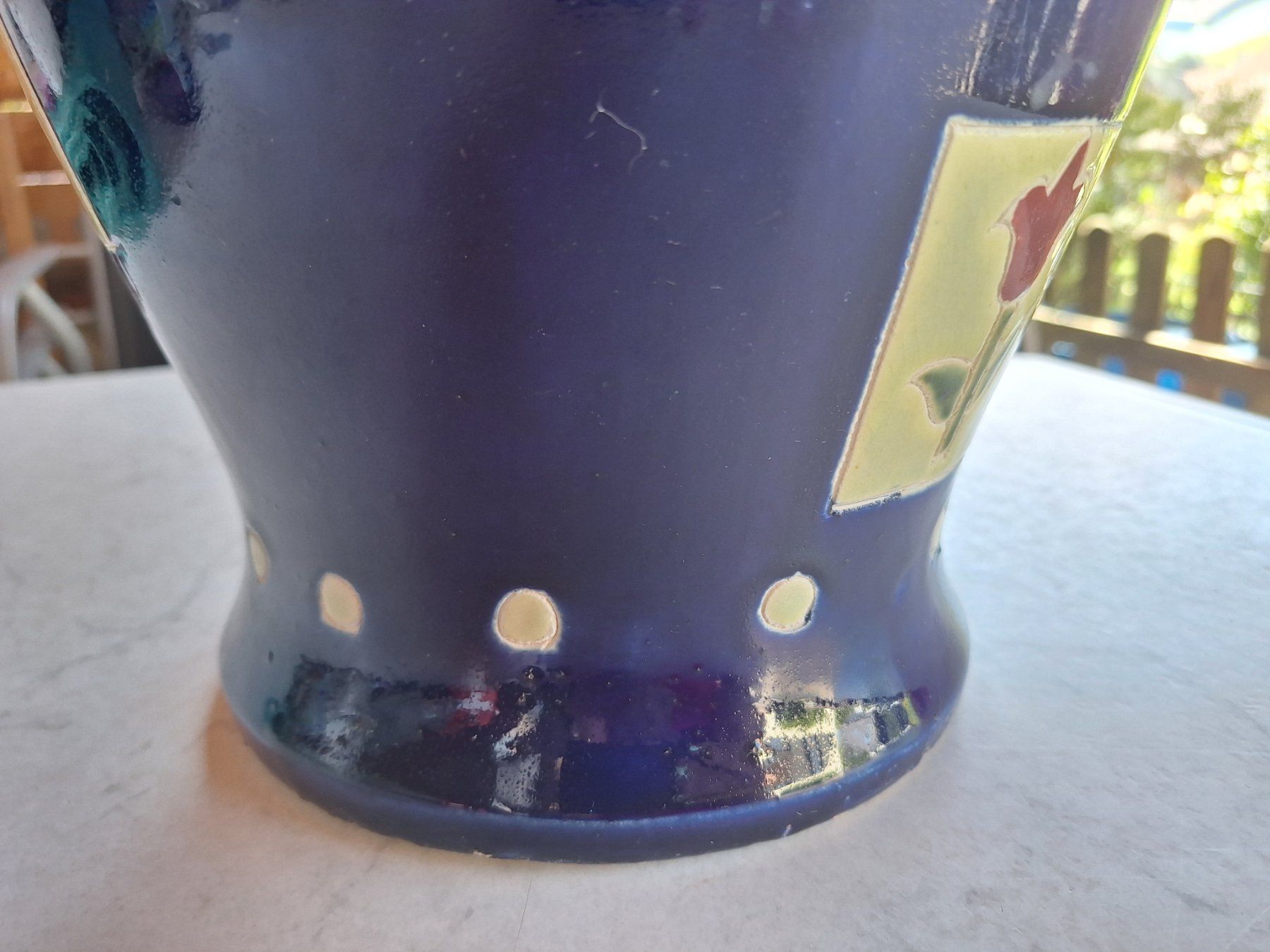 Vase & Récipients: GROSSE HÜBSCHE BODENVASE KOBALTBLAU – D'occasion à Huttwil par Kunterbuntli 2