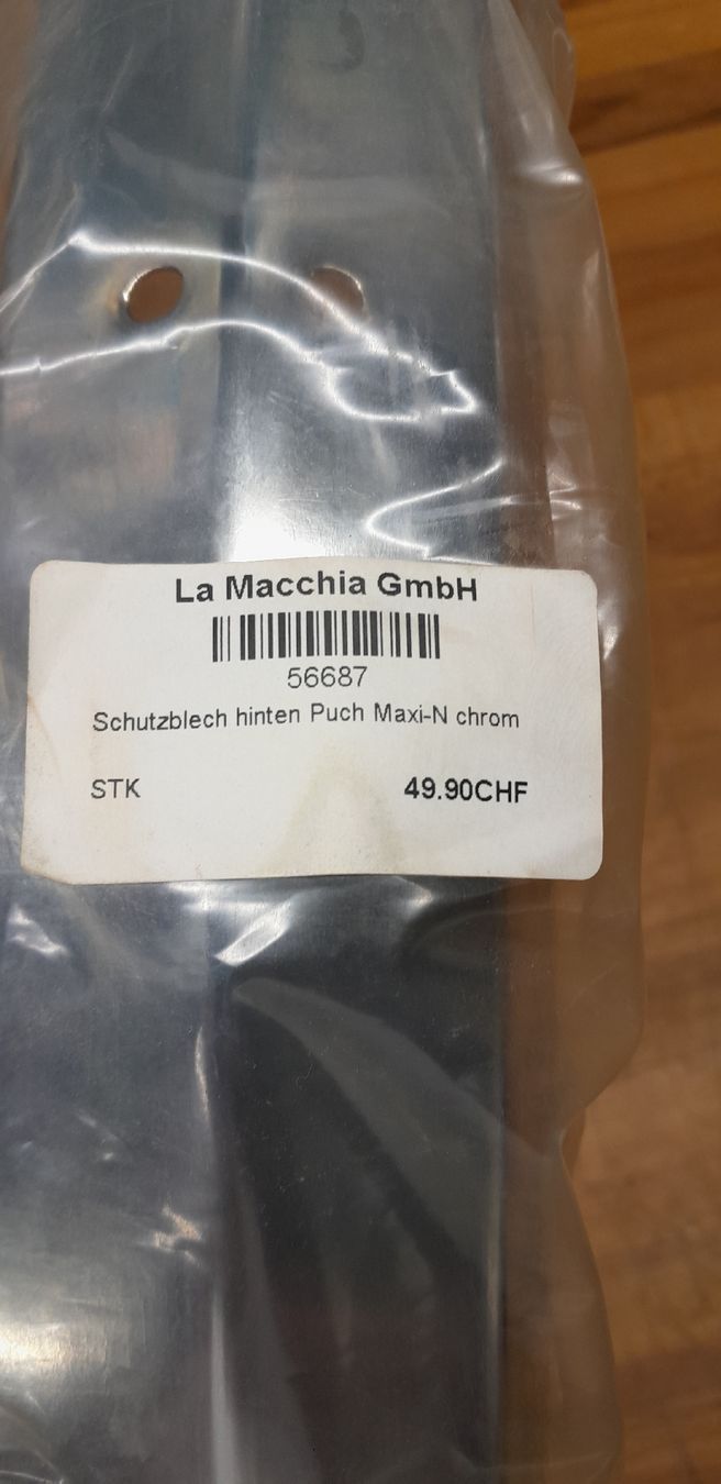 Puch Pièces pour mobylette: Puch Maxi-N Schutzblech hinten – Neuf avec emballage d'origine à Möriken AG par Topfuel7