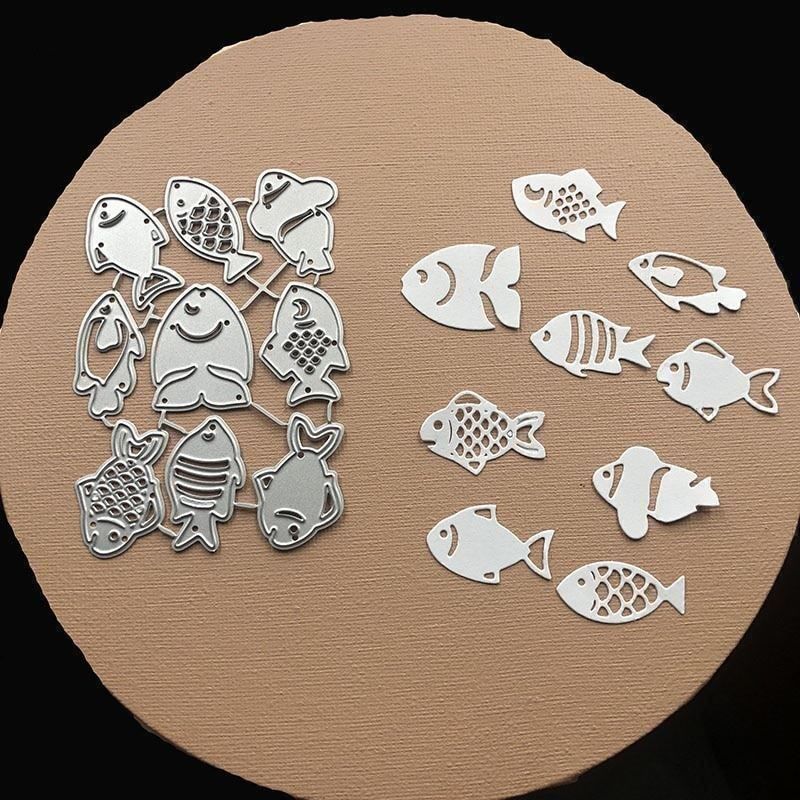 Sciablone: FISCHE 1 STANZSCHABLONE – Nuovo e nell'imballaggio originale da Affoltern am Albis venduto da scrapbooking