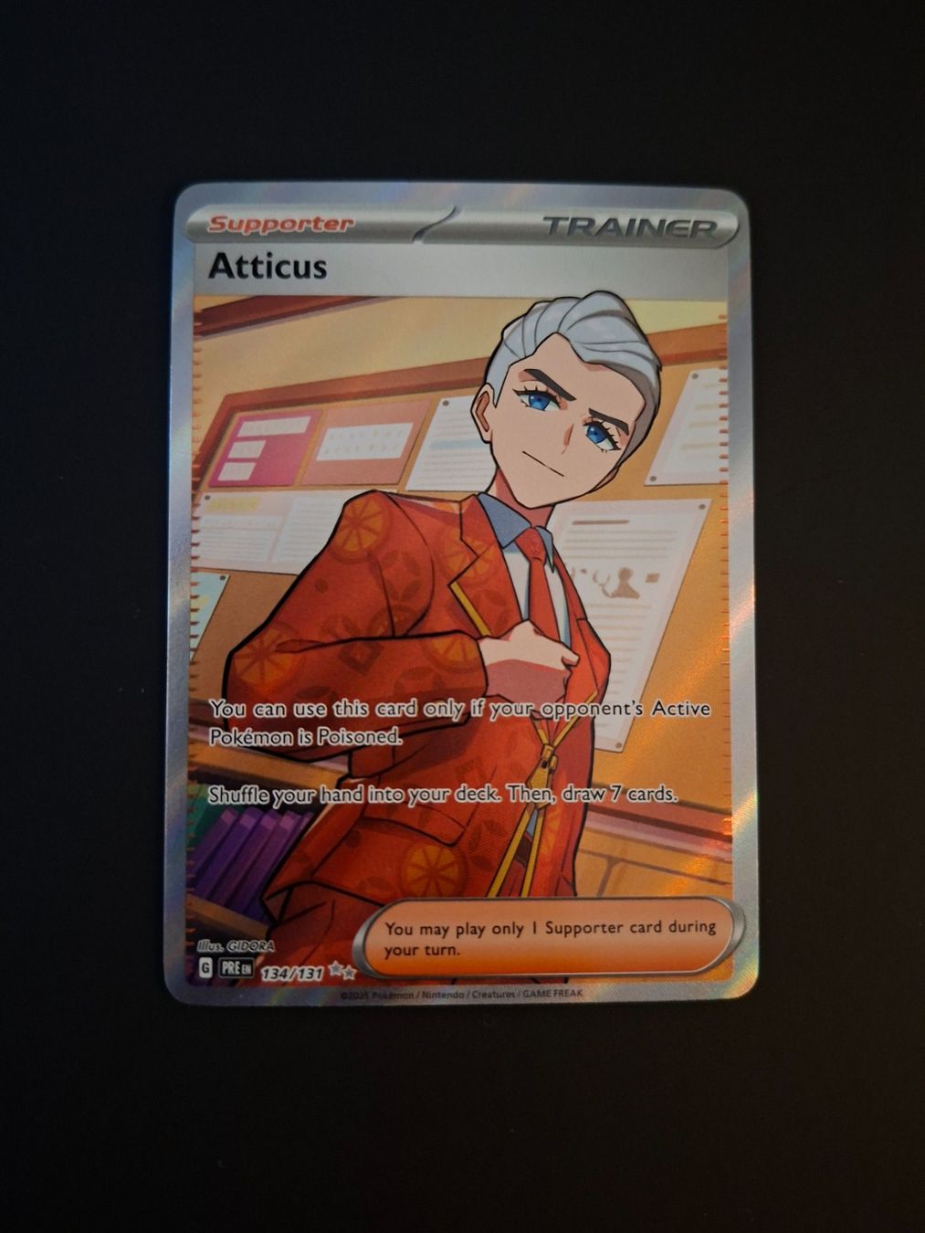 Pokémon Carte collezionabili: Atticus #134  Prismatic Evolutions EN (PRE) – Usato da Biasca venduto da Sara_Poke123